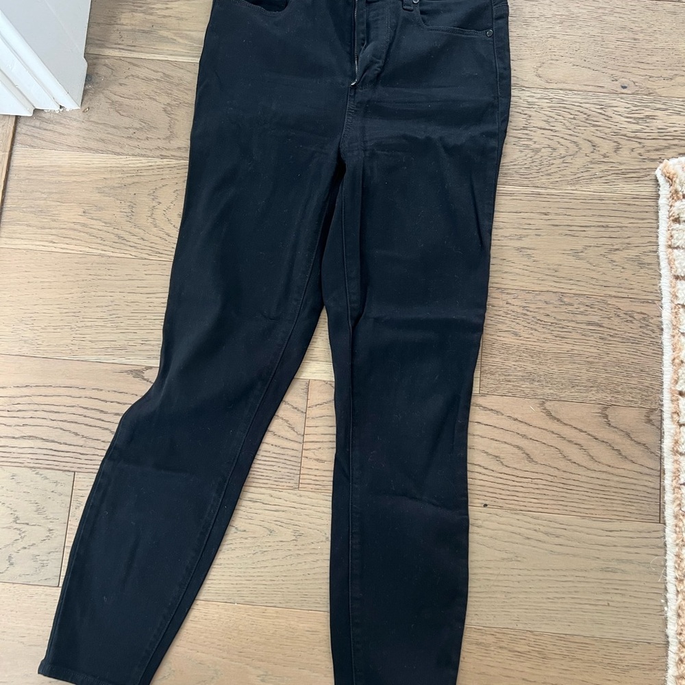 PAIGE Black Skinny Jeans High-Waisted Denim